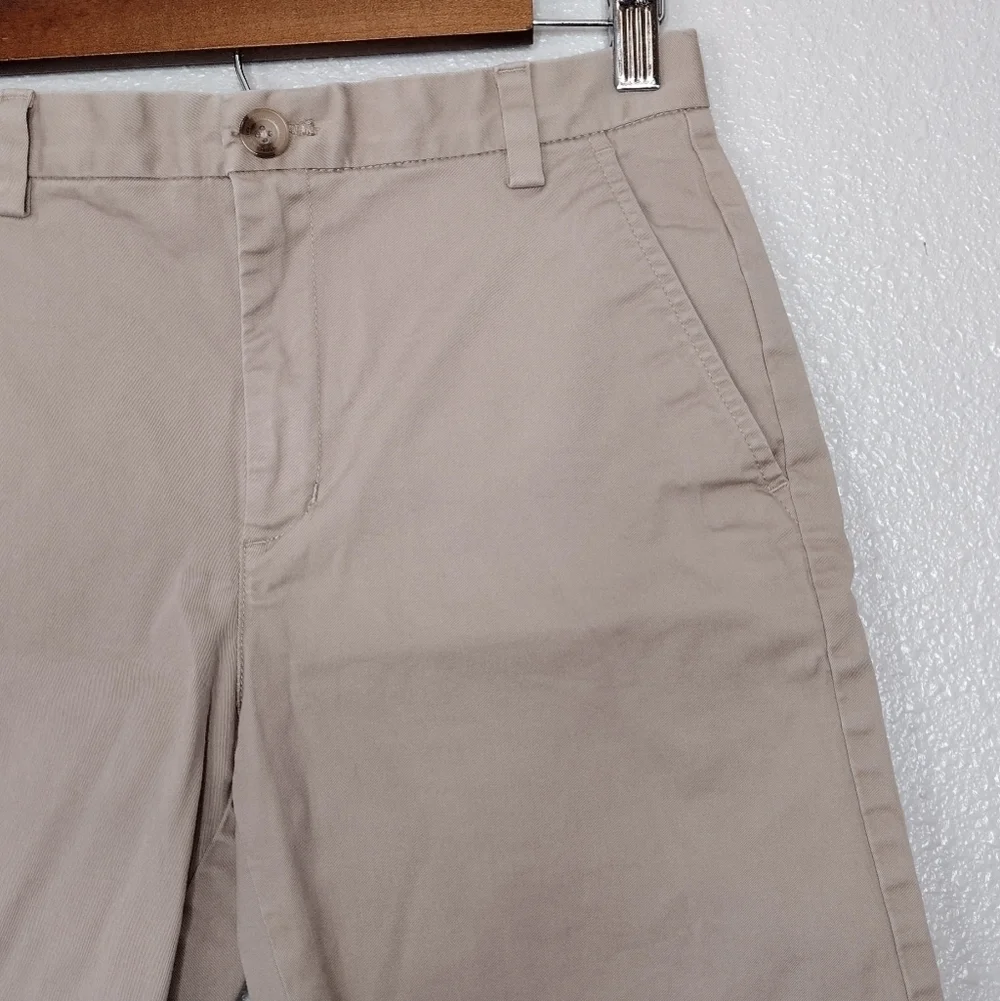 Vineyard Vines Boy's Preppy Casual Neutral Tan Outdoors Flat Front Short Size 16